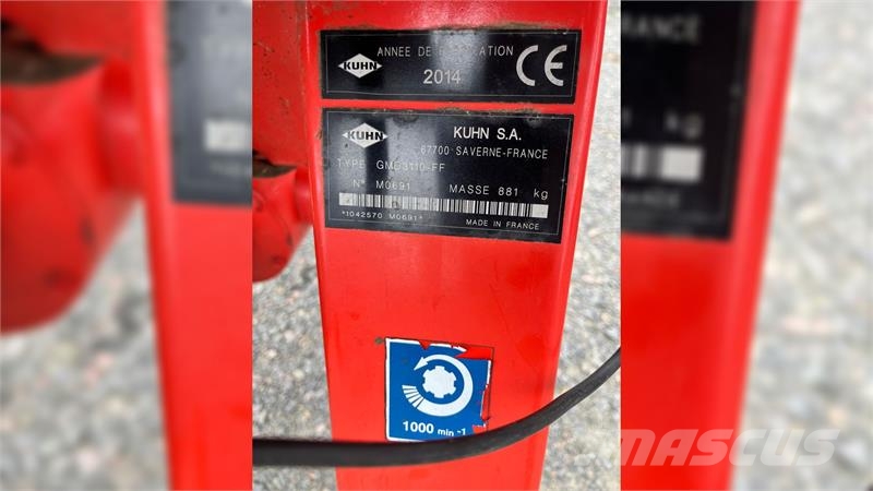 Kuhn GMD 3110 LiftControl Прибиральні комбайни