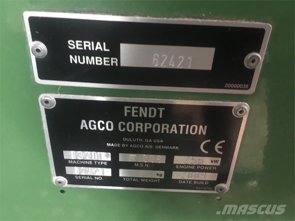 Fendt 8370 P Kombajni