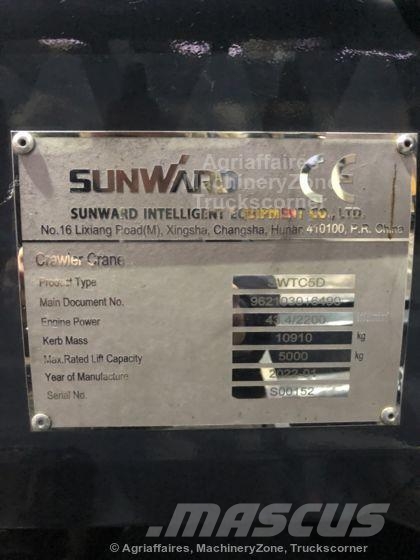 Sunward SWTC5 D Tela-alustaiset nosturit