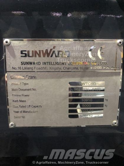 Sunward SWTC5 D Vikšriniai kranai