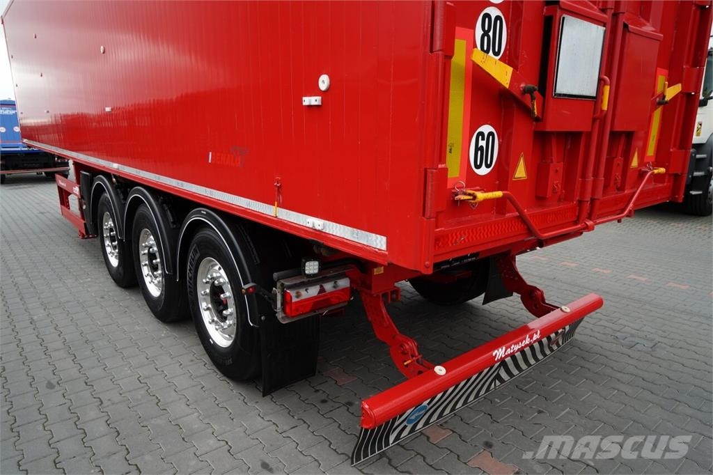 Benalu WYWROTKA 56 m3 / ALUMINIOWA / OŚ PODNOSZONA / SAF Ανατρεπόμενες ημιρυμούλκες