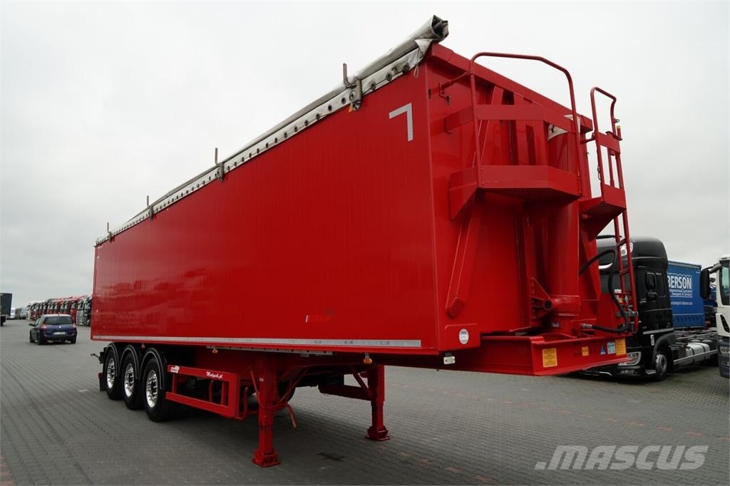 Benalu WYWROTKA 56 m3 / ALUMINIOWA / OŚ PODNOSZONA / SAF Ανατρεπόμενες ημιρυμούλκες