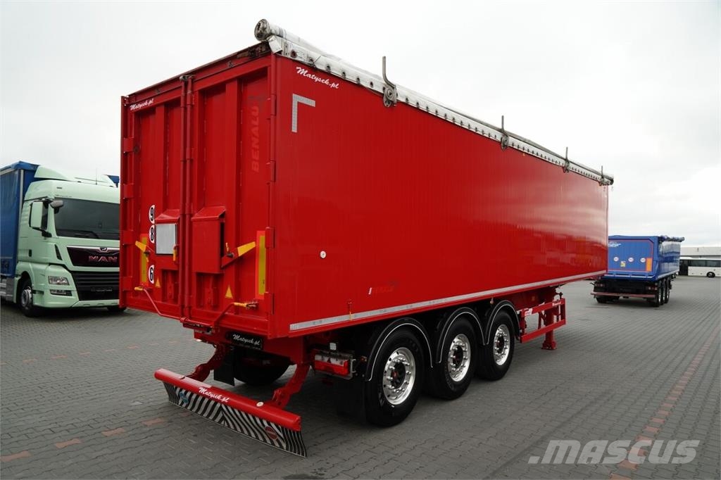 Benalu WYWROTKA 56 m3 / ALUMINIOWA / OŚ PODNOSZONA / SAF Ανατρεπόμενες ημιρυμούλκες