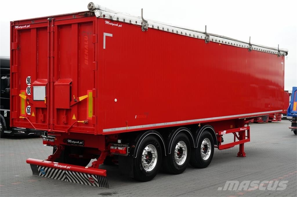 Benalu WYWROTKA 56 m3 / ALUMINIOWA / OŚ PODNOSZONA / SAF Ανατρεπόμενες ημιρυμούλκες