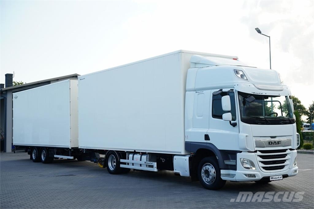 DAF CF 450 / ZESTAW TANDEM 120 M3 / PRZEJAZDOWY / KONT Camion Fourgon