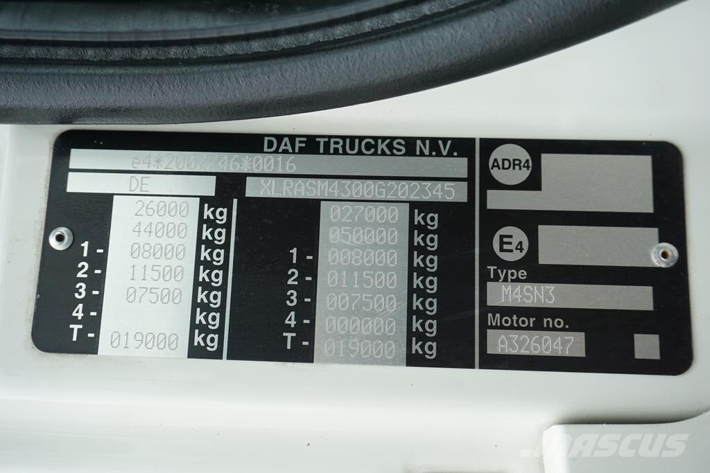 DAF CF / 480 / 6 X 2 / SKRZYNIOWY + HDS / PALFINGER PK Camiones plataforma