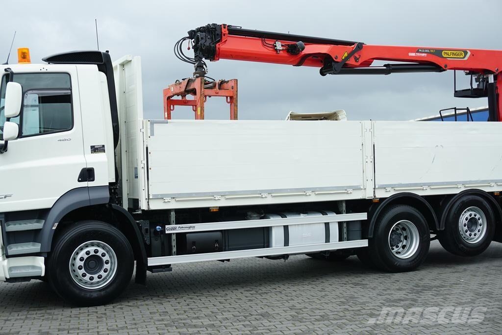 DAF CF / 480 / 6 X 2 / SKRZYNIOWY + HDS / PALFINGER PK Camiones plataforma