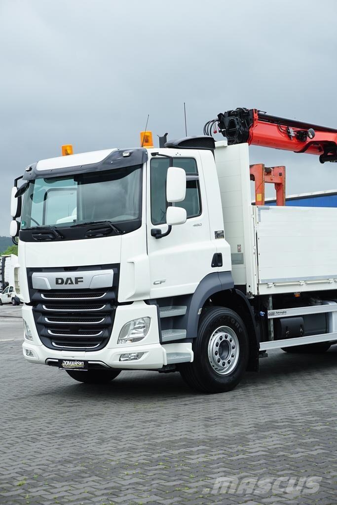 DAF CF / 480 / 6 X 2 / SKRZYNIOWY + HDS / PALFINGER PK Camiones plataforma