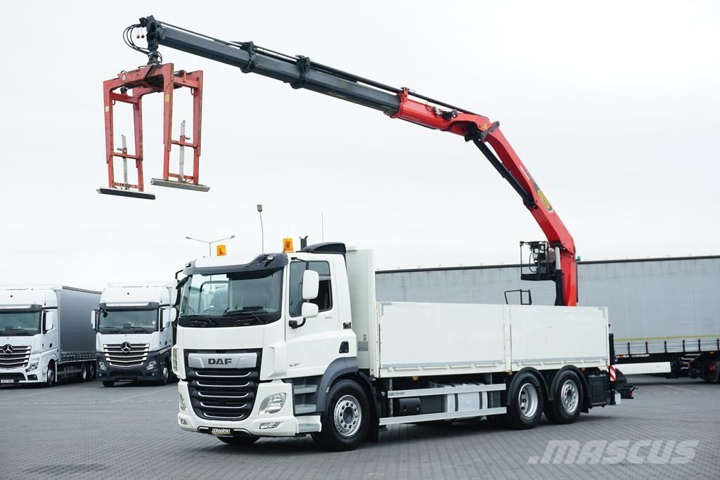 DAF CF / 480 / 6 X 2 / SKRZYNIOWY + HDS / PALFINGER PK Camiones plataforma