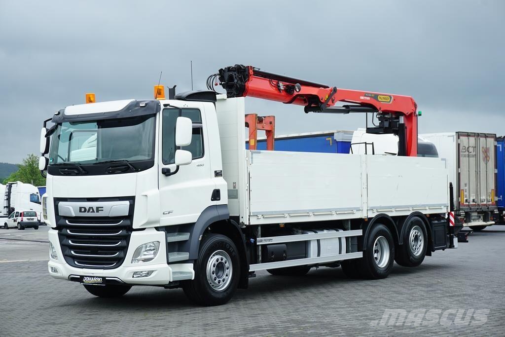 DAF CF / 480 / 6 X 2 / SKRZYNIOWY + HDS / PALFINGER PK Camiones plataforma