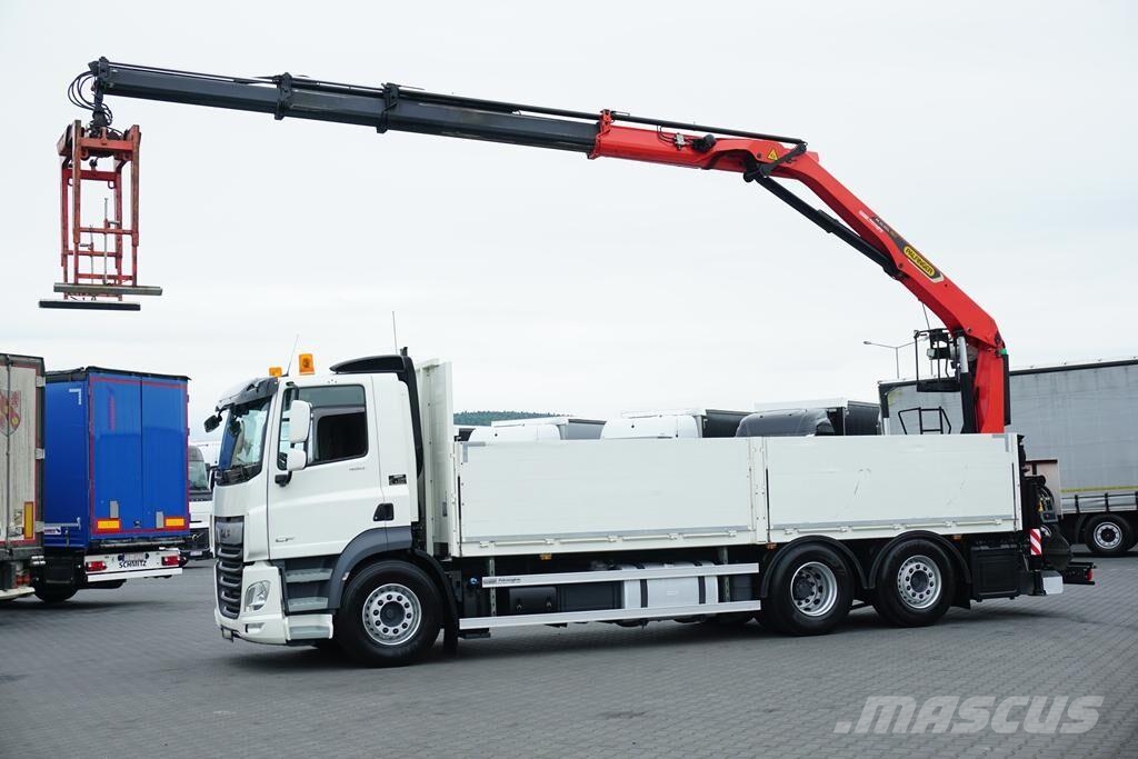 DAF CF / 480 / 6 X 2 / SKRZYNIOWY + HDS / PALFINGER PK Camiones plataforma