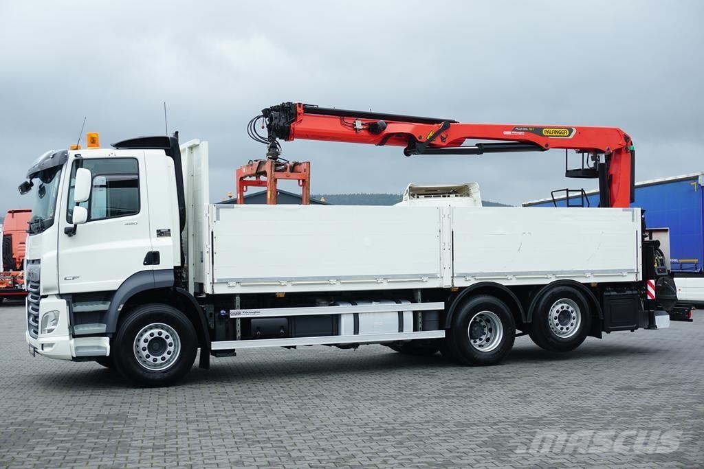DAF CF / 480 / 6 X 2 / SKRZYNIOWY + HDS / PALFINGER PK Camiones plataforma