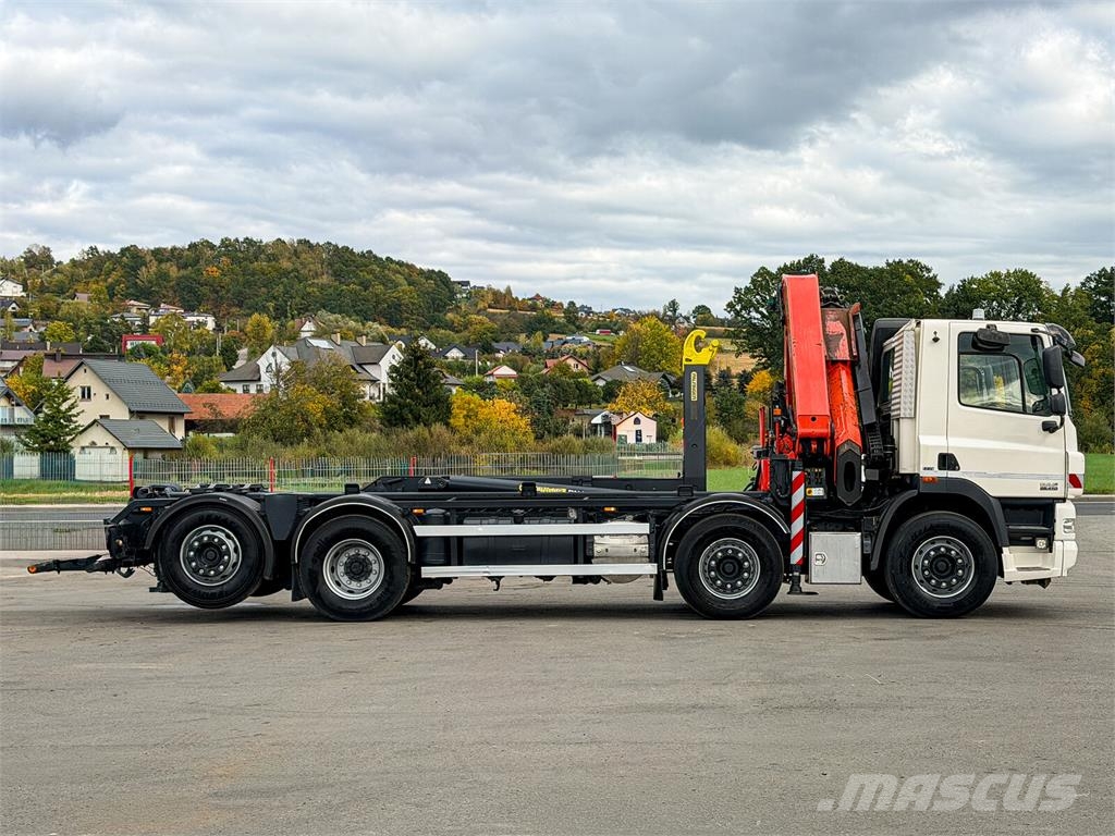 DAF CF 85.410 * ABROLLKIPPER + PALFINGER PK 26002-EH gancho Caminhões Roll-on Roll-off