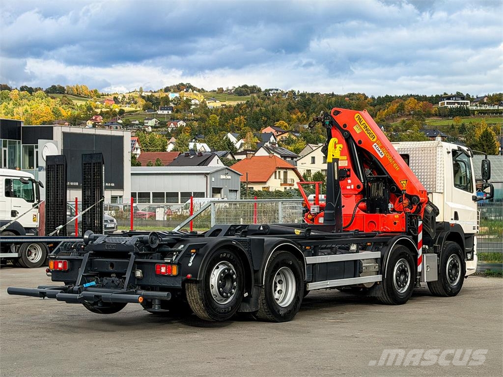 DAF CF 85.410 * ABROLLKIPPER + PALFINGER PK 26002-EH gancho Caminhões Roll-on Roll-off