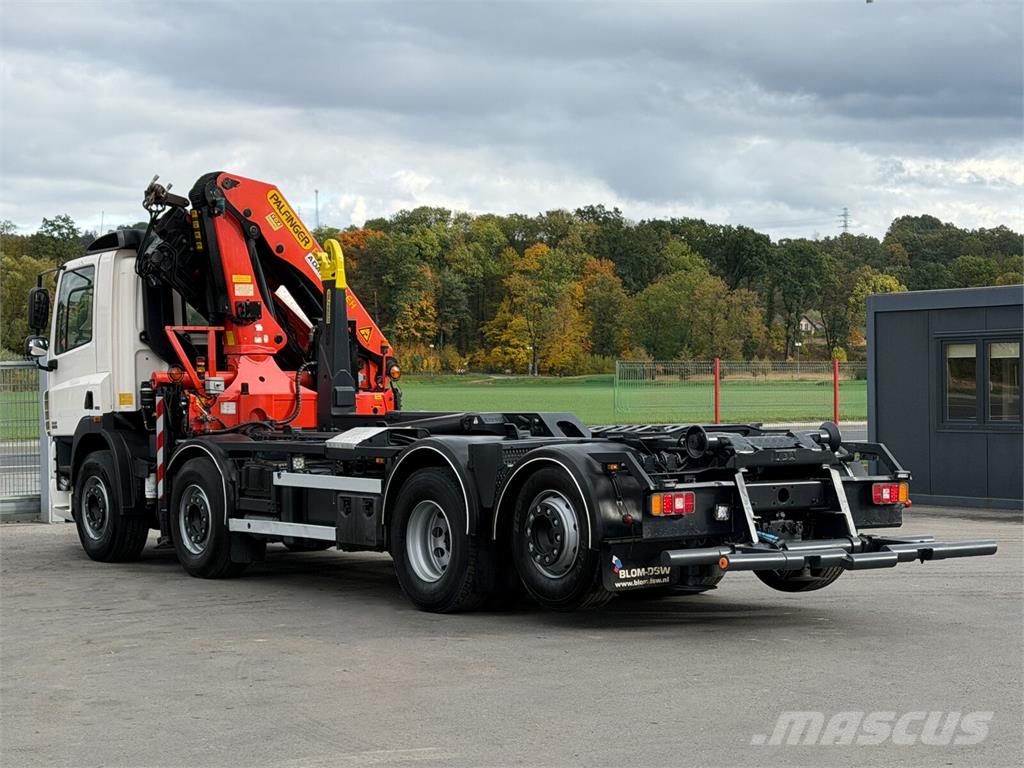 DAF CF 85.410 * ABROLLKIPPER + PALFINGER PK 26002-EH gancho Caminhões Roll-on Roll-off