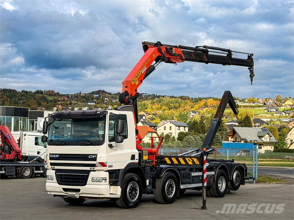 DAF CF 85.410 * ABROLLKIPPER + PALFINGER PK 26002-EH gancho Caminhões Roll-on Roll-off