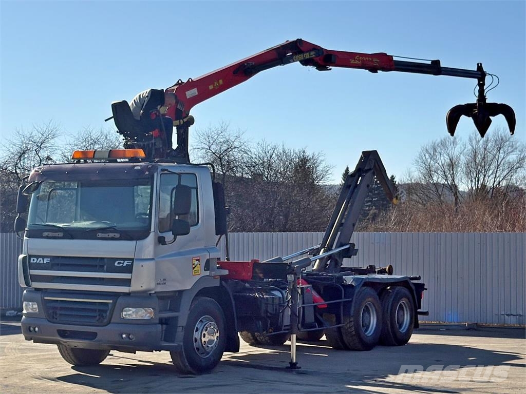 DAF CF 85.460 * ABROLLKIPPER + EPSILON E120Z /6x4 工程吊钩车