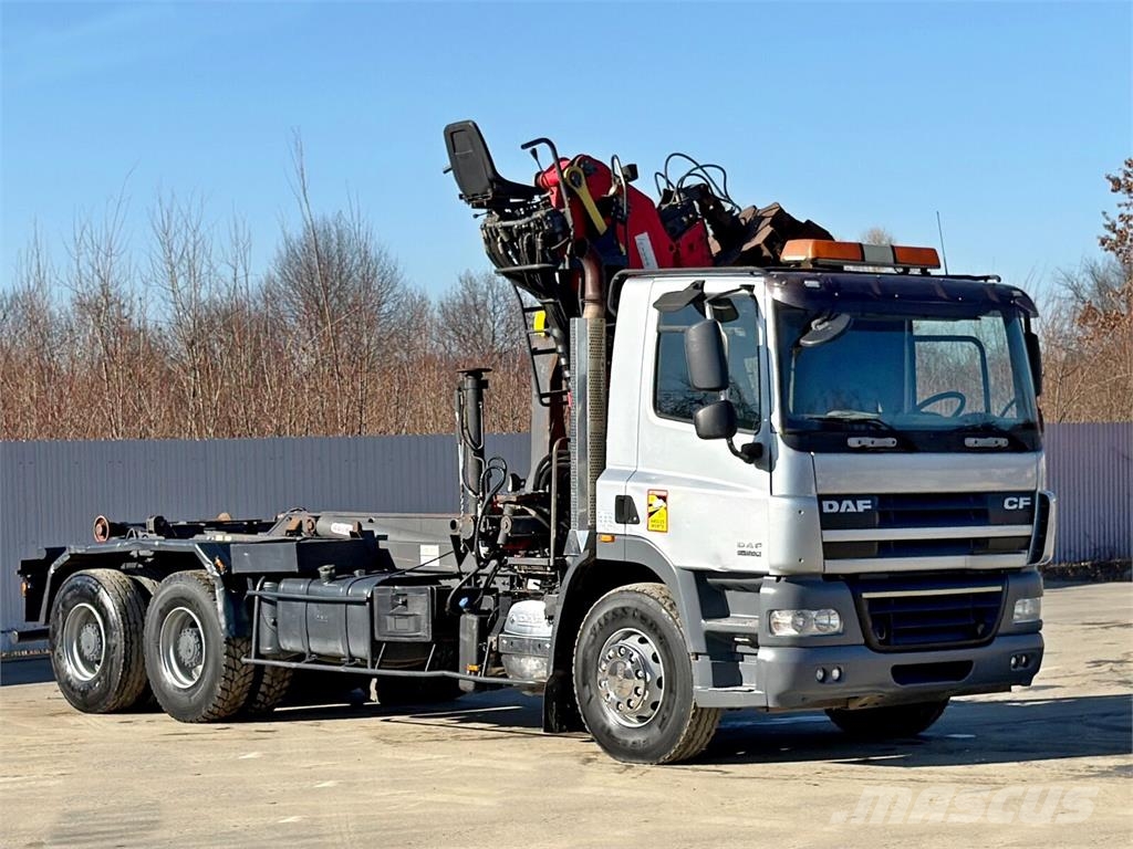 DAF CF 85.460 * ABROLLKIPPER + EPSILON E120Z /6x4 工程吊钩车