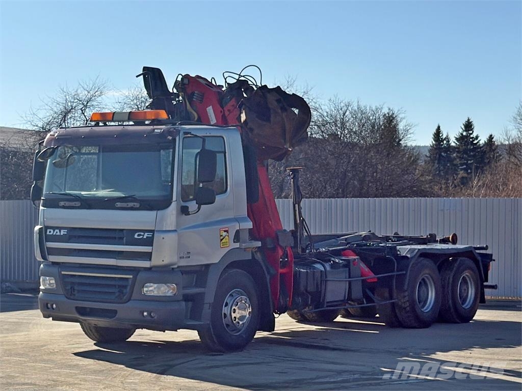DAF CF 85.460 * ABROLLKIPPER + EPSILON E120Z /6x4 工程吊钩车