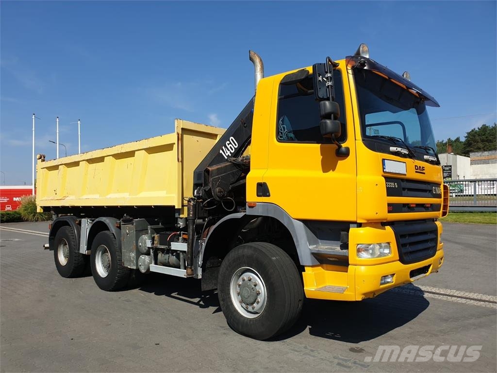 DAF CF GINAF X3335 S 6x6 DUMP TRUCK+HDS ATLAS 1460 HYD Camion benne