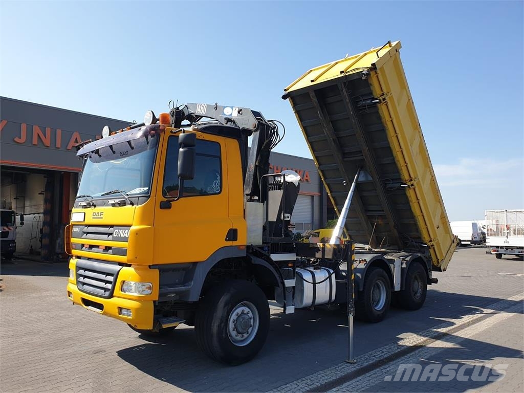 DAF CF GINAF X3335 S 6x6 DUMP TRUCK+HDS ATLAS 1460 HYD Camion benne