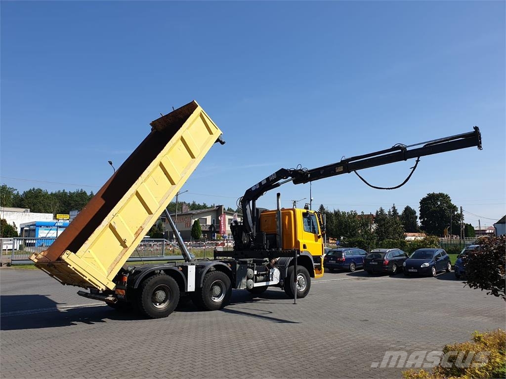 DAF CF GINAF X3335 S 6x6 DUMP TRUCK+HDS ATLAS 1460 HYD Camion benne