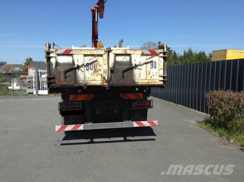 DAF CF75 250 / Marrel crane / Three-way side tipper tr Camiones bañeras basculantes o volquetes