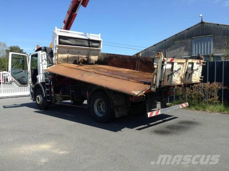 DAF CF75 250 / Marrel crane / Three-way side tipper tr Camiones bañeras basculantes o volquetes