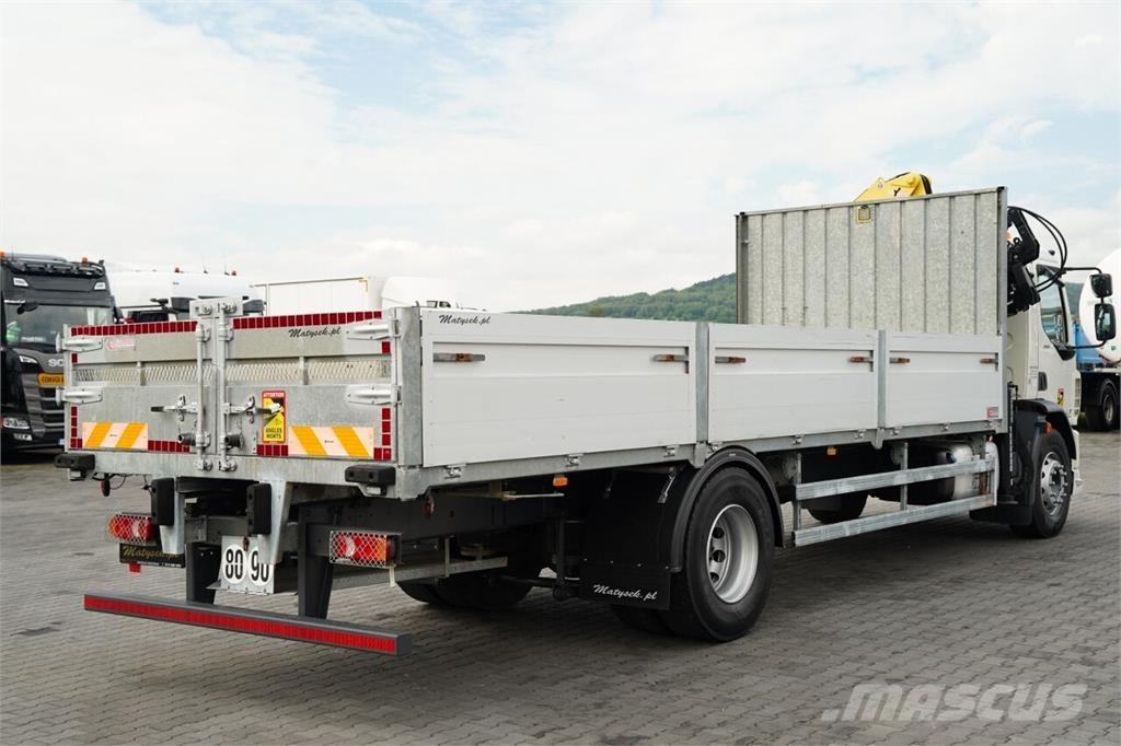 DAF LF 250 / 4X2 / SKRZYNIOWY - 7.3 + HDS HYVA HB 150X Camiones plataforma