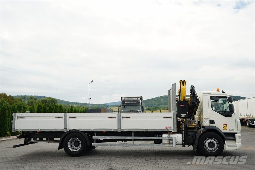 DAF LF 250 / 4X2 / SKRZYNIOWY - 7.3 + HDS HYVA HB 150X Camiones plataforma