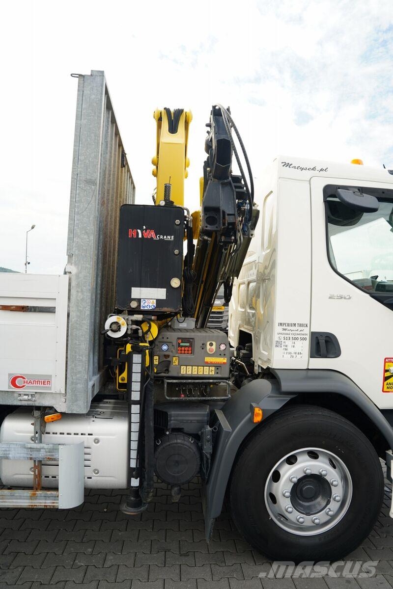 DAF LF 250 / 4X2 / SKRZYNIOWY - 7.3 + HDS HYVA HB 150X Camiones plataforma