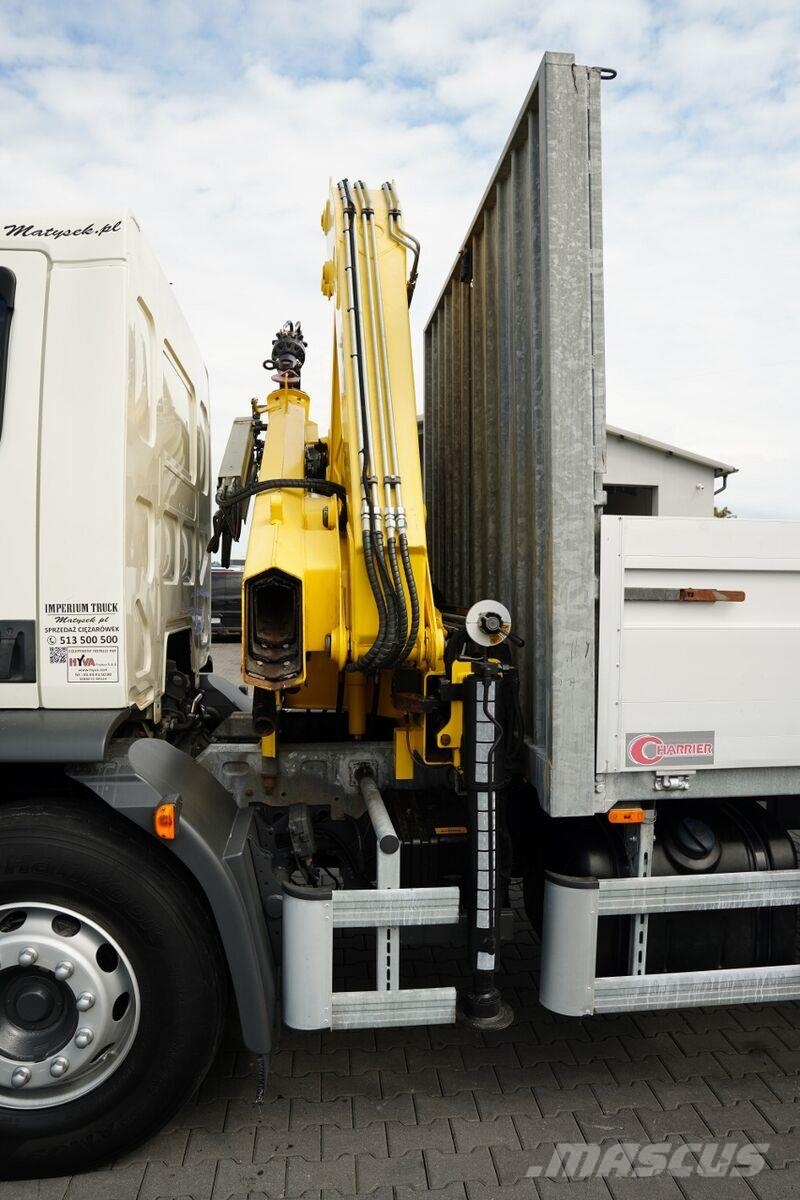 DAF LF 250 / 4X2 / SKRZYNIOWY - 7.3 + HDS HYVA HB 150X Camiones plataforma