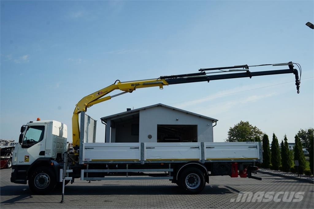 DAF LF 250 / 4x2 / SKRZYNIOWY 7,3 m / HDS HYVA HB150XE Camiones plataforma