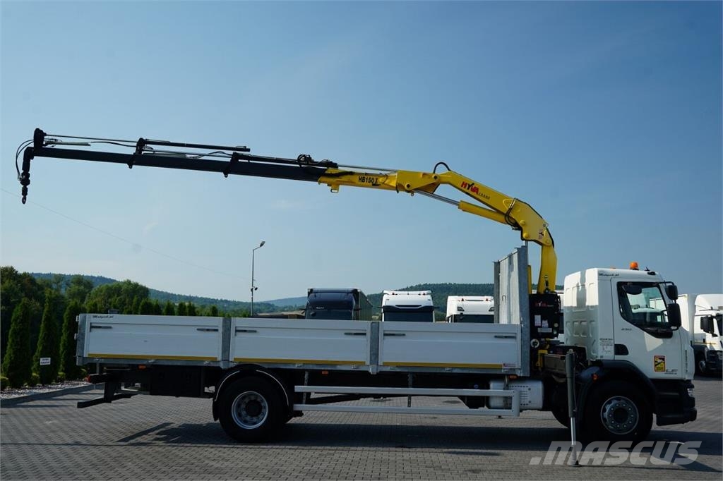 DAF LF 250 / 4x2 / SKRZYNIOWY 7,3 m / HDS HYVA HB150XE Camiones plataforma