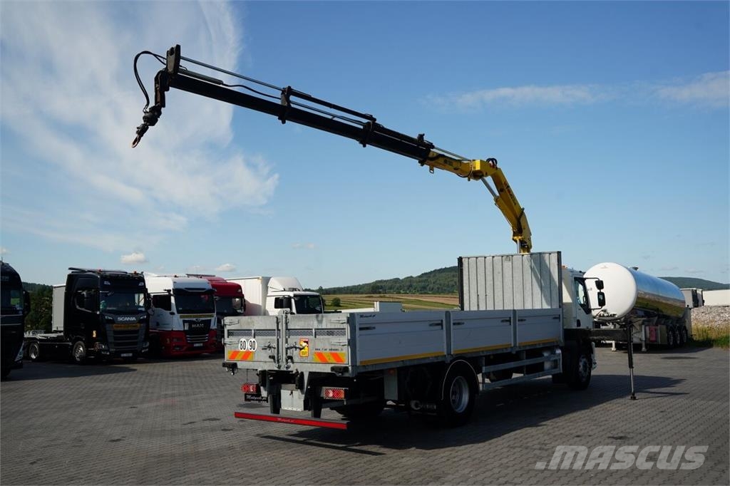 DAF LF 250 / 4X2 / SKRZYNIOWY - 7.3 + HDS HYVA HB 150X Camiones plataforma