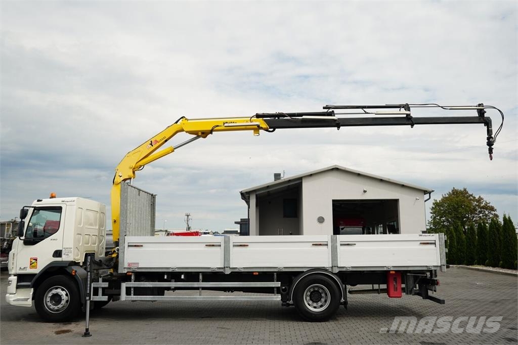 DAF LF 250 / 4X2 / SKRZYNIOWY - 7.3 + HDS HYVA HB 150X Camiones plataforma