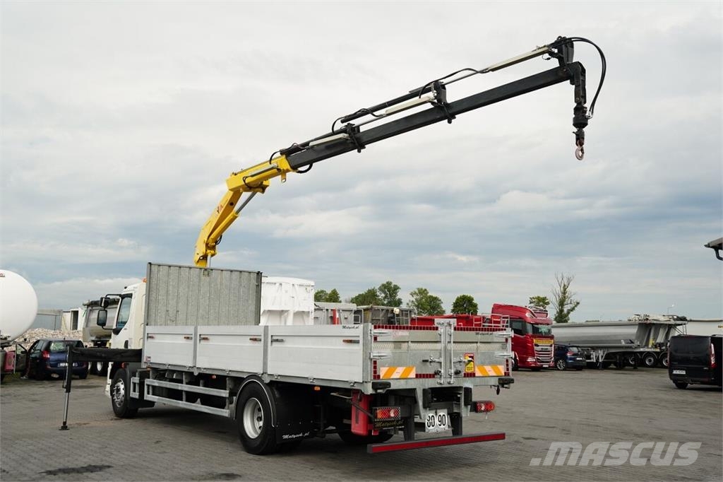 DAF LF 250 / 4X2 / SKRZYNIOWY - 7.3 + HDS HYVA HB 150X Camiones plataforma