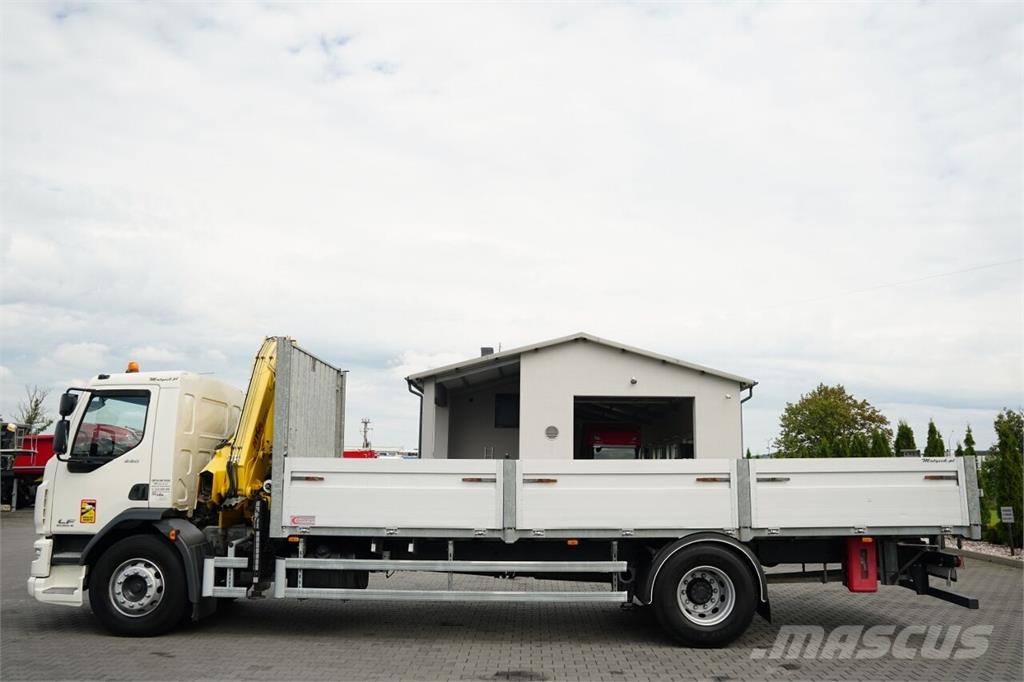 DAF LF 250 / 4X2 / SKRZYNIOWY - 7.3 + HDS HYVA HB 150X Camiones plataforma