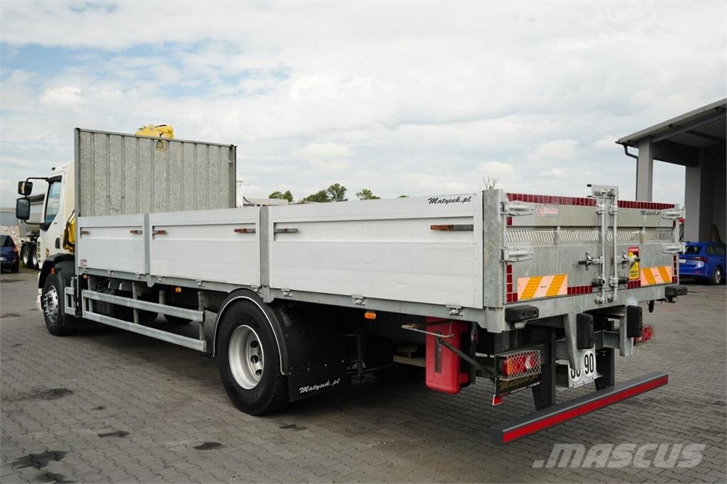 DAF LF 250 / 4X2 / SKRZYNIOWY - 7.3 + HDS HYVA HB 150X Camiones plataforma