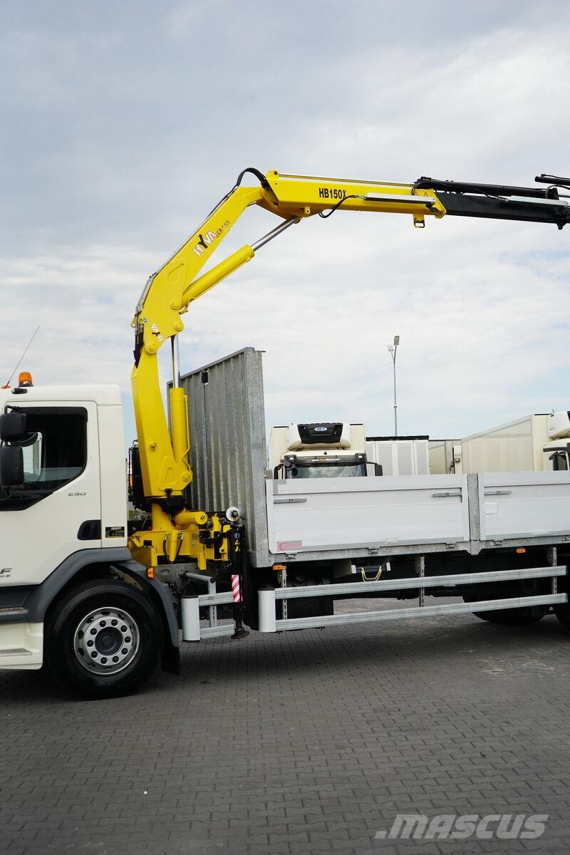 DAF / LF / 250 / SKRZYNIOWY + HDS / HYVA HB-150 / PILO Camiones de cama baja