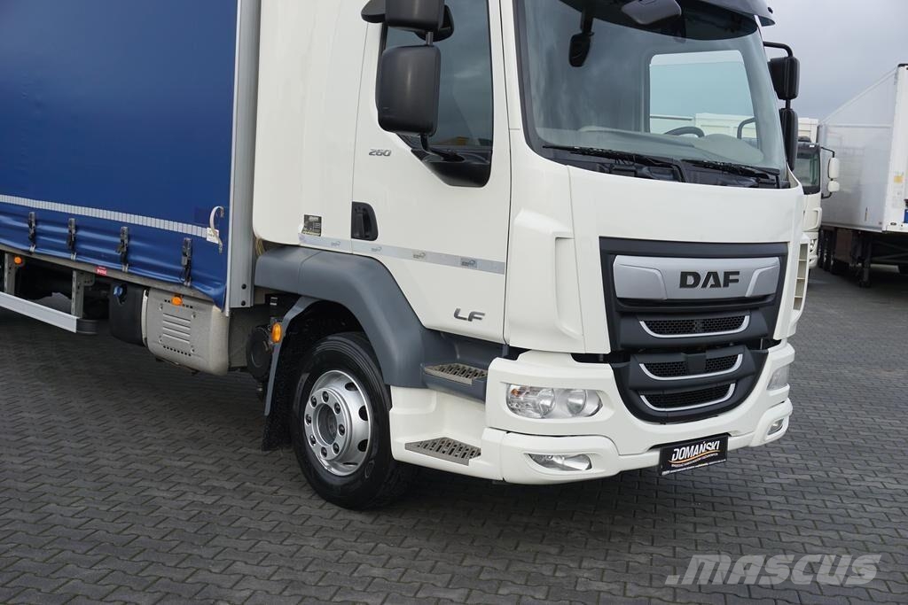 DAF LF / 260 / ACC / E 6 / FIRANKA / 21 PALETY / DŁ. 8 Φορτηγά Καρότσα - Κουρτίνα