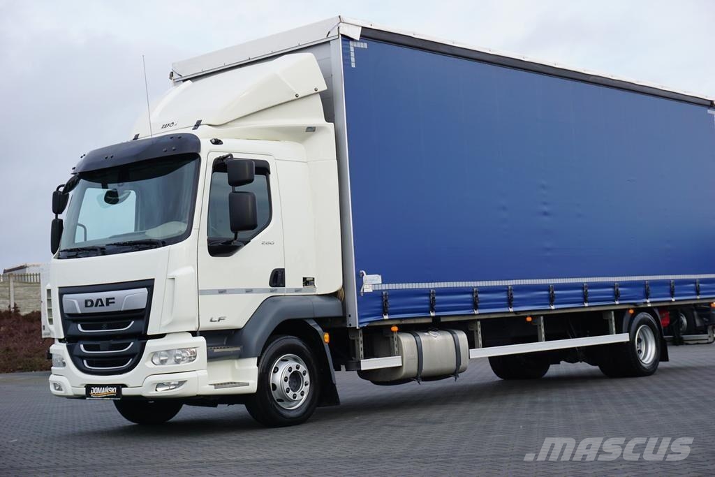 DAF LF / 260 / ACC / E 6 / FIRANKA / 21 PALETY / DŁ. 8 Φορτηγά Καρότσα - Κουρτίνα