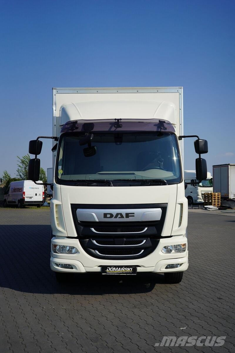 DAF LF / 260 / ACC / EURO 6 / KONTENER + WINDA / 18 PA Camion Fourgon