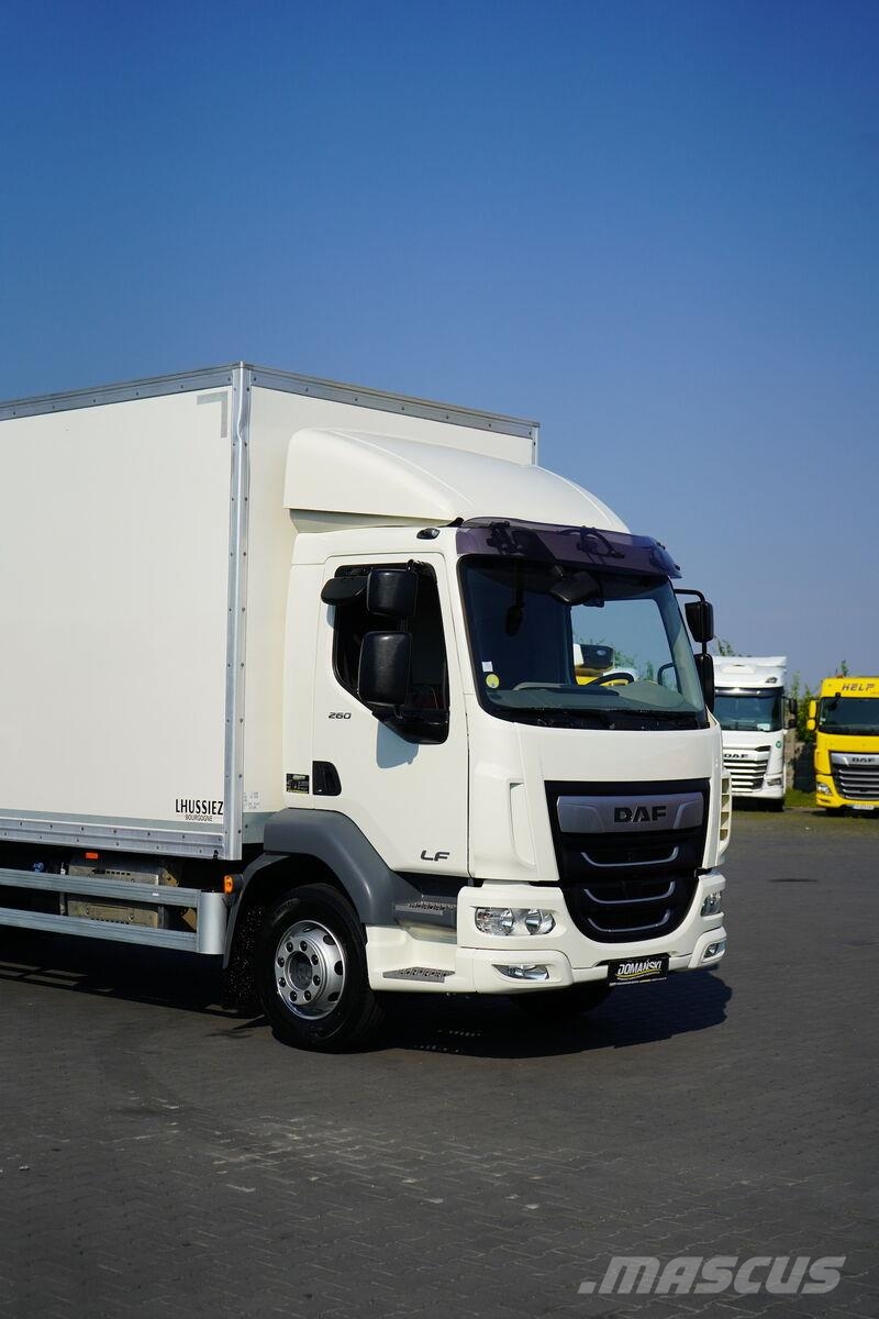DAF LF / 260 / ACC / EURO 6 / KONTENER + WINDA / 18 PA Camion Fourgon