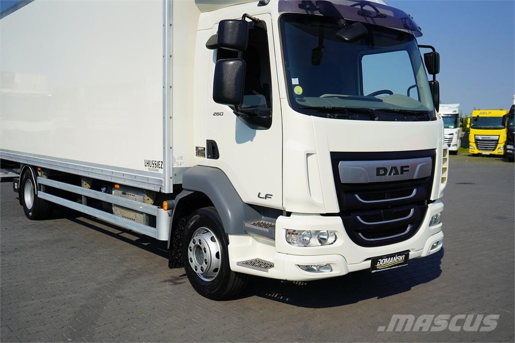 DAF LF / 260 / ACC / EURO 6 / KONTENER + WINDA / 18 PA Camion Fourgon