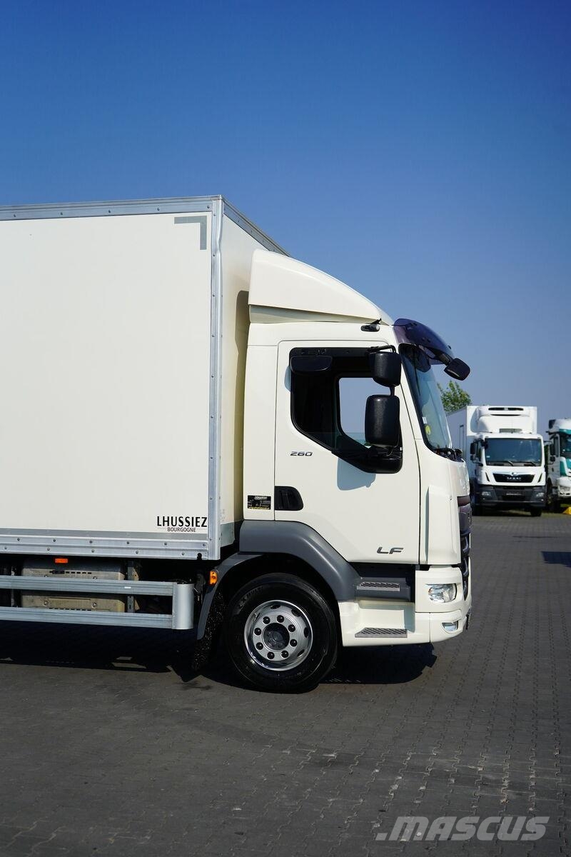 DAF LF / 260 / ACC / EURO 6 / KONTENER + WINDA / 18 PA Camion Fourgon