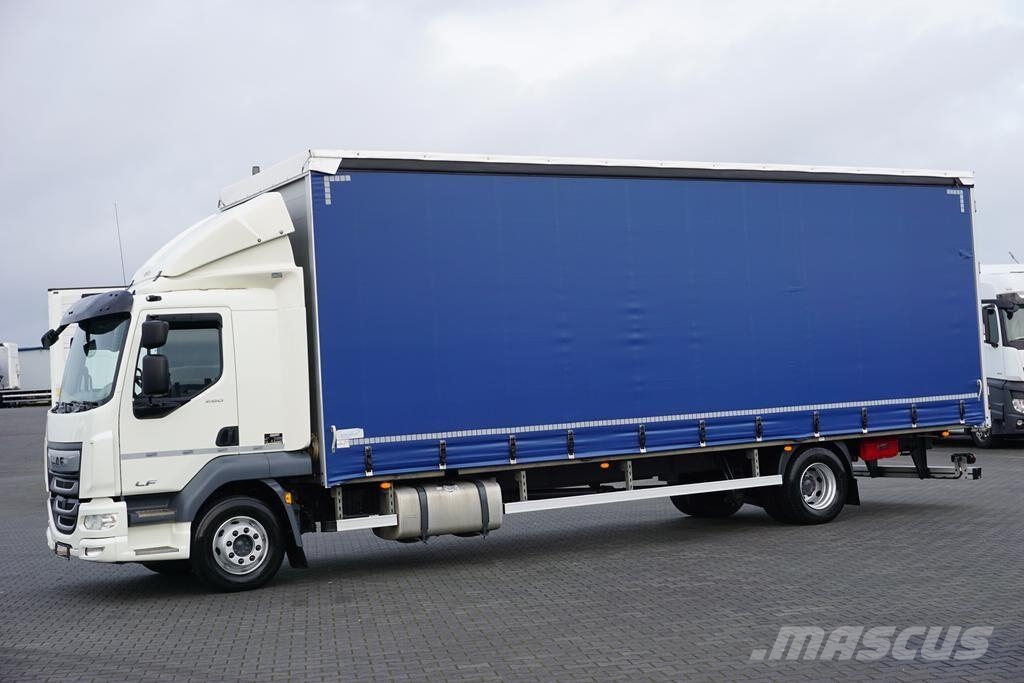 DAF LF / 260 / ACC / E 6 / FIRANKA / 21 PALETY / DŁ. 8 Φορτηγά Καρότσα - Κουρτίνα