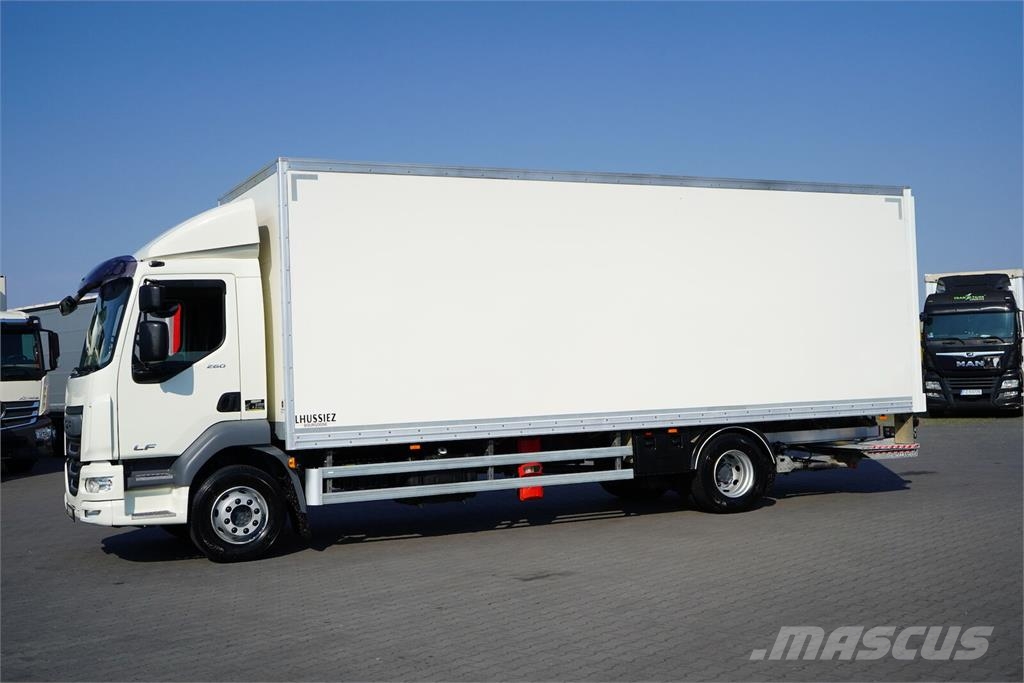 DAF LF / 260 / ACC / EURO 6 / KONTENER + WINDA / 18 PA Camion Fourgon