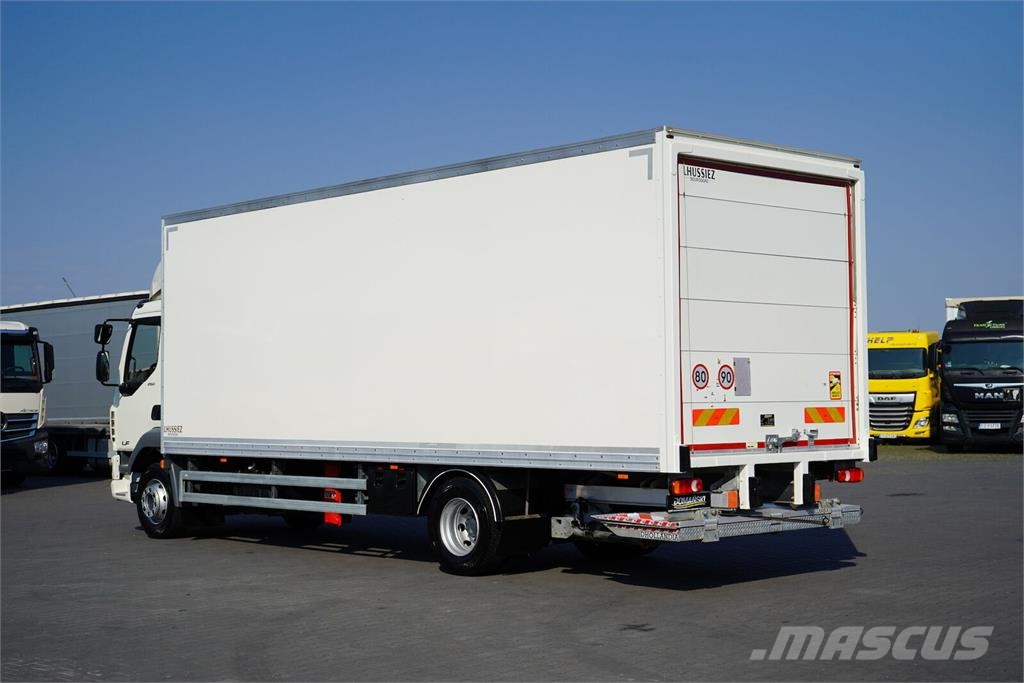 DAF LF / 260 / ACC / EURO 6 / KONTENER + WINDA / 18 PA Camion Fourgon