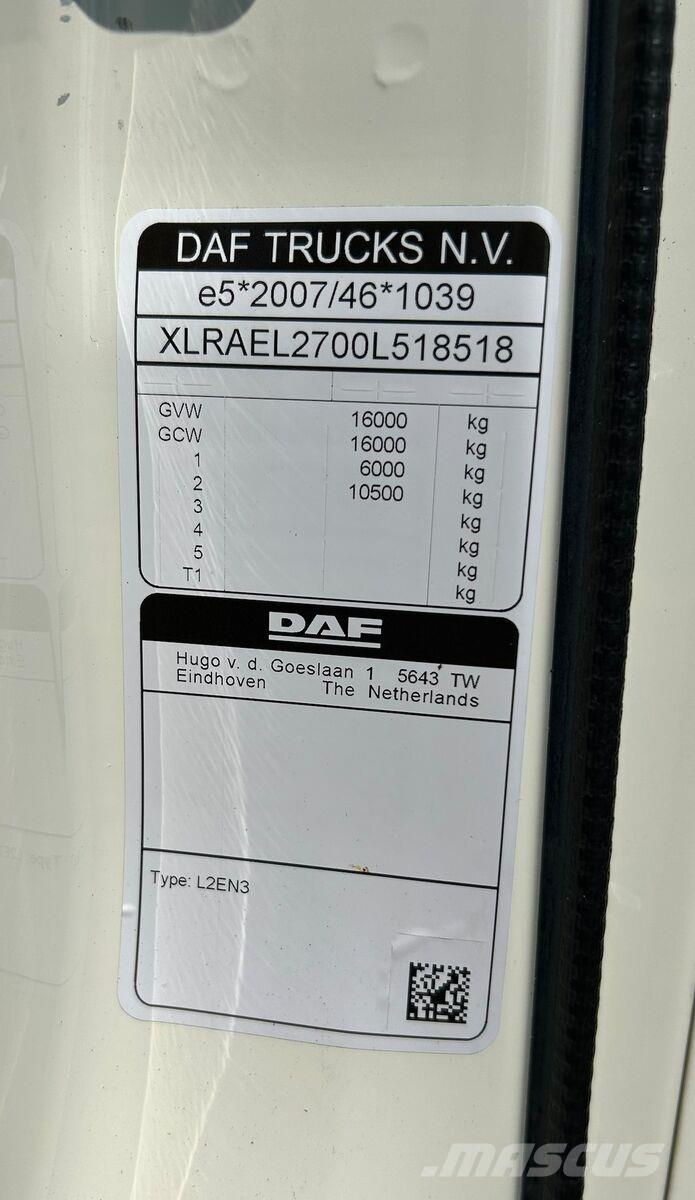 DAF LF / 260 / E 6 / ACC / BURTOFIRANKA + WINDA / ŁAD. Camión con caja abierta